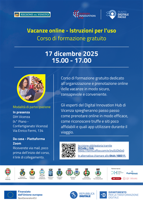 Punto di facilitazione digitale: Vacanze online - Istruzioni per l'uso